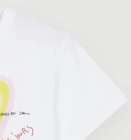Mulheres T-shirt Branca Terra Cachorro Carta de Graffiti camiseta de Manga Curta Tudo coincidir O-Tops com decote Verão 2022