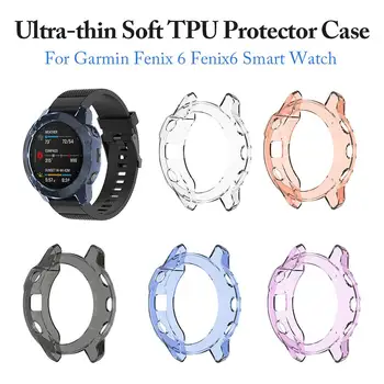 Caso Para o Garmin Fenix 6 Smart Watch Protetor de Capa TPU Macio Protetor de Silicone Casos Para Garmin Fenix6 Acessórios