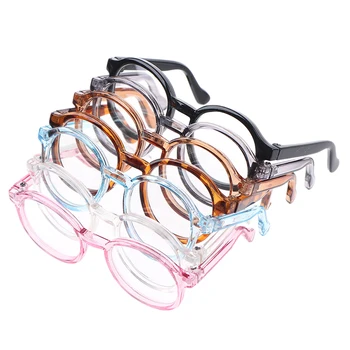 1PCS 9CM Transparente, Óculos Redondos Para 1/6 Boneca Blyth BJD Decoração Brinquedos Acessórios