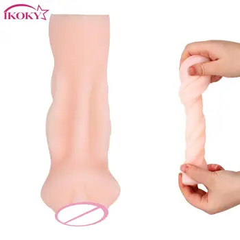 IKOKY Masturbação Masculina da Taça de Brinquedos Sexuais para os Homens Masturbador Masculino Aeronave Copa da Vagina Artificial, Produtos para Adultos Erotics