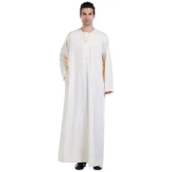 Os Homens Muçulmanos Thawb Thobe Dishdasha Kandourah Arábia Saudita Trajes Tradicionais De Vestuário Islâmico Modesto Manto Jubba Palestina