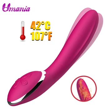 Aquecimento Em profundidade Vibrador Ponto G Brinquedos Sexuais Para a Mulher, Impermeável USB Recarregável de Vibração Estimulador de Clitóris, Adultos Sextoys
