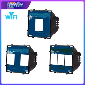 Bingoelec DIY Série Smart wi-Fi Parede, Interruptor do Toque da Base de dados Precisa de Neutro ao Vivo Fio Padrão da UE Interruptor Dimmer Teclas de Função