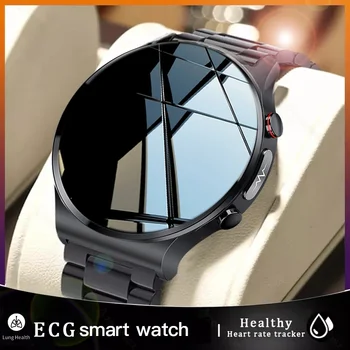 2022 Tratamento de Laser de Três Alta Smart Watch Homens ECG PPG frequência Cardíaca Pressão Arterial de Saúde Rastreador Inteligente Relógio Para Huawei Xiaomi