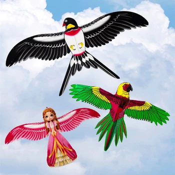 frete grátis 2pcs/monte mini pipas voando para crianças kite linha 3d kite bolso pipa para crianças vara de pesca dinâmica asa PE pipa
