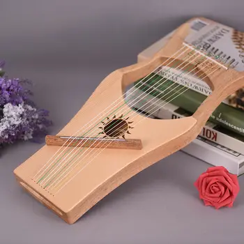 Profissional De Música De Instrumento Diy Harpa, A Lira De 10 Cordas De Harpas Wh02 10 Seqüência De Madeira Lira Harpa Fio De Nylon Abeto De Mão De Borracha