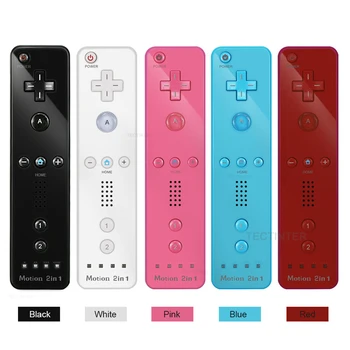 Built-in Motion Plus Remoto sem Fio Gamepad Controlador Compatível com o Nintendo Wii Remote, Controle Joystick Gamepad