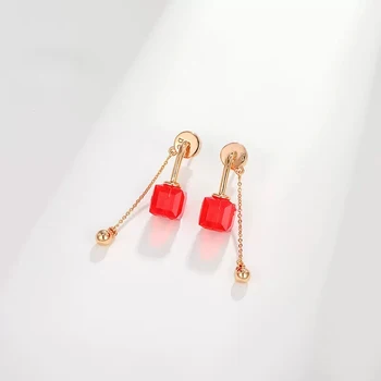 Tassel Earings Moda Jóias 2022 feita com Austríaca de cristais para as Mulheres da Festa de Casamento Bijoux de Tendências de Longo Brincos Meninas Dom