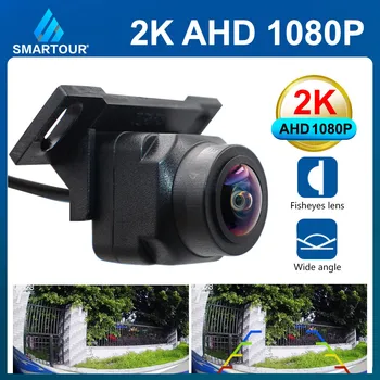 Smartour de Veículos 2k AHD 1080P Vista Traseira para Câmera de ré Ccd Câmara de marcha à ré Universal Lente olho de peixe HD Estacionamento Cam Para Carro