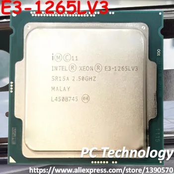 Original Intel Xeon E3-1265LV3 CPU de 2.5 GHz, 8M LGA1150 E3-1265L V3 de 4 núcleos de Trabalho E3 1265L V3 processador frete Grátis E3 1265LV3