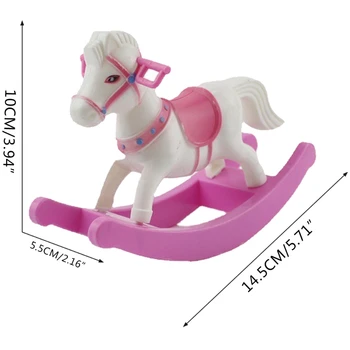 Início Educacional Pequeno Mini Cavalo de Balanço de Brinquedo Criatividade dos Modelos de Aprendizagem de Presente de Aniversário a 1 2 3 4 Ano de Idade Meninos Meninas rapazes raparigas