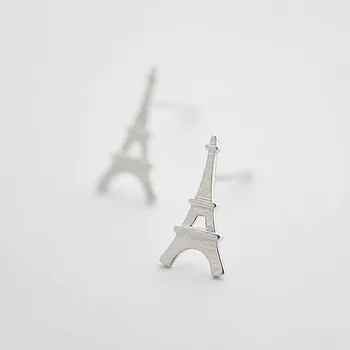 Moda Cor de Prata Torre Eiffel Brincos para Mulheres Jóia do Partido pendientes boucle d oreille eh977