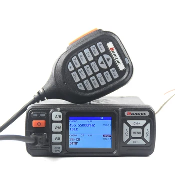 BAOJIE BJ-318 Walkie Talkie BJ-318 25W Dual Band VHF 136-174MHz UHF 400-490MHz FM Radio BJ318 Mini Carro de Rádio Móvel