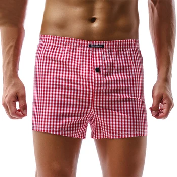 Homens Casual Algodão Macio Do Pijama Inferior Loungewear Shorts Fina Cueca Cueca De Macho Boxer Shorts Mens Calcinha Para Gays