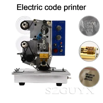 Elétrico fita de codificação máquina Semi-automática de fita de máquina de impressão de Data de Produção de Alimentos etiqueta de Fita de máquina de codificação