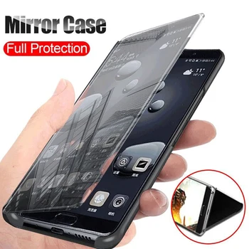 Espelho inteligente Telefone Flip Case Para Samsung Galaxy M52 5G Susmung Gelaxi M 52 M52 52M 2021 SM-M526B 6.7