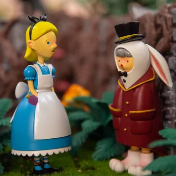 Sosim Mundo de Alice No país das Maravilhas Série de Caixa de estore Kawaii Figura Brinquedos Caixa Surpresa Bonito Trabalho de Modelo para as Meninas de Presente de Natal
