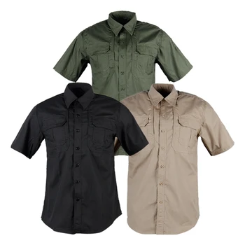 Fronter Militar Tropical de Verão Tático Shirts Para os Homens de Manga Curta Respirável de Segurança Uniforme Roupas Meados de Páscoa FTS511