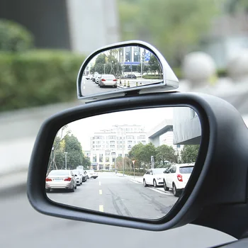Universal Ajustável De 360 Graus De Rotação Auxiliares De Visão Traseira Para Estacionamento Espelho Amplo Ângulo Lateral Do Veículo Blindspot Espelhos Acesso Automóvel