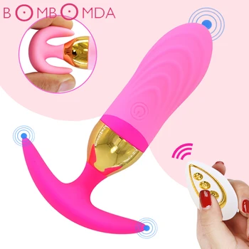 Vibrador com Controle Remoto de Silicone Bullet Ovo Vibradores, Brinquedos do Sexo Recarregável USB para adultos Vaginal Bolas Sexual Brinquedo Adulto