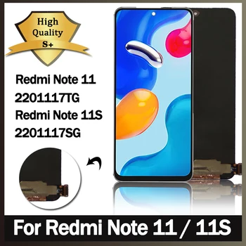 Super AMOLED Para Xiaomi Redmi Nota 11 Exibir Note11 2201117TG Tela Touch Vidro do Digitalizador Para Redmi Nota 11S Note11S 2201117SG