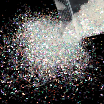 1Bag 8g Camaleão Nail Art com Glitter Transparente furta-cor Irregular Mix de Paetês Pigmento em Pó Acrílico Manicure Ferramenta de Decoração