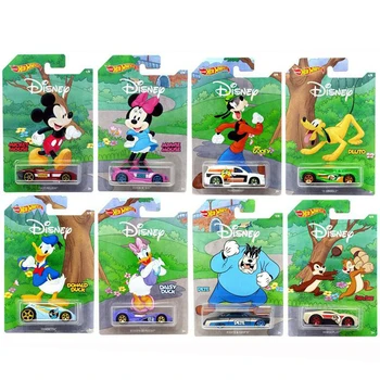 Hot Wheels GNB95 Disney Mickey e seus Amigos da Caixa de Presente Coleção Desporto Modelo de Carro de Brinquedo da Liga dos desenhos animados do Pato Donald Coletor de Presente