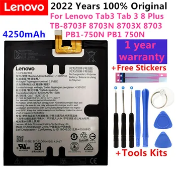 100% Original L15D1P32 4250mAh Bateria Para Lenovo Tab3 Guia 3 8 Plus TB-8703F 8703N 8703X 8703 PB1-750N PB1 750N Bateria Batterij