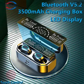 2022 Novo TWS sem Fio Bluetooth 5.2 Fone de ouvido Estéreo de Esportes Impermeável gancho de orelha Fones de ouvido Com Microfone 3500mAh Caixa de Carregamento