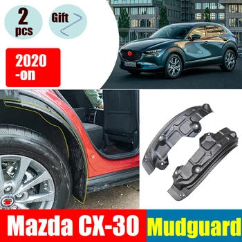 PARA Mazda CX30 CX-30 Mudflaps Roda Traseira Fender Especial Porta Traseira da Roda Traseira pára-lamas de Modificação de Carro acessórios para guarda-lamas 2 pcs