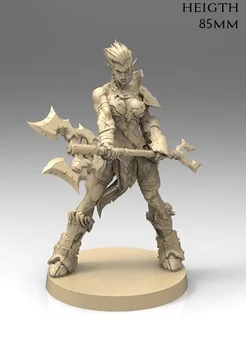 1/22 85mm Orc guerreiro do sexo Feminino stand (SEM BASE de Resina ) figura Modelo de kits em Miniatura gk Unassembly sem pintura