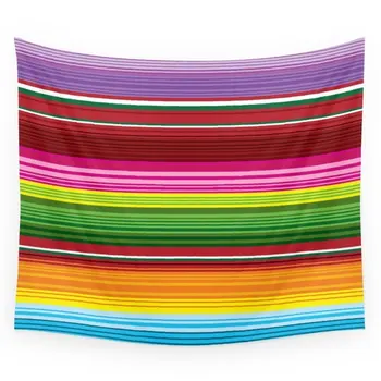 Mexicano Cobertor Arco-Íris Listrado Tapeçaria Pendurada Na Parede Colorido Cobertores Boêmio Colcha Cobertor Dormitório De Decoração De Casa De Praia Mat