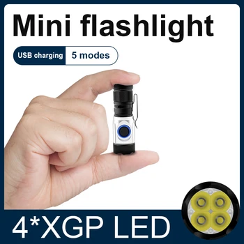 120000LM Poderoso mini recarregável 18650 lanterna Portátil USB tático da tocha do DIODO emissor de luz da lâmpada da mão IPX6 impermeável lanterna led