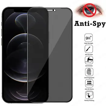 5D Anti Espião de Vidro Para o iPhone 13 12 11 Pro XS Max XR X Privacidade de Vidro Temperado Para o iPhone 7 8 13 12 Mini Protetor de Tela