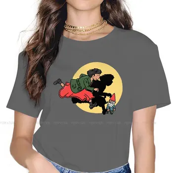 Amelie Camiseta Para as Meninas As Aventuras de Quadrinhos Tees Estilo de Lady T-Shirt 5XL Macio Impresso de grandes dimensões