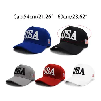 Unisex Exterior Presidente Trump 2020 Campanha Boné de Beisebol dos EUA 45 Bandeira Americana 3D de Bordado Regulável Snapback Trucker Hat