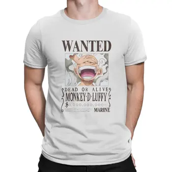 Monkey D Luffy Homens Camiseta One Piece Queria Novas Recompensa O Pescoço De Manga Curta Tecido Camiseta Humor De Alta Qualidade Idéia De Presente
