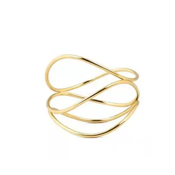 High-End PVD Moda Symple Entrada Lux Torção Anéis para as Mulheres, a Jóia de Aço Inoxidável Wholesaley para as Mulheres de Presente Para Namorada