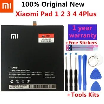 Xiao mi 100% Original Tablet Bateria de Substituição Para Xiaomi Pad 1 2 3 4 4 Plus Mipad 1 2 3 4 4Plus de Alta Capacidade, as Pilhas+Ferramentas