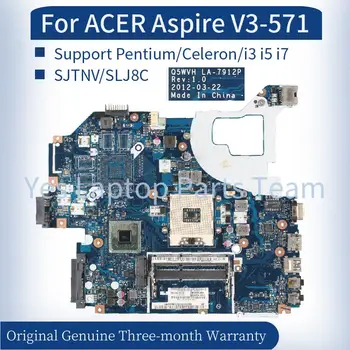 Q5WVH LA-7912P Para ACER Aspire V3-571 E1-531 V3-531 Laptop placa-mãe Suporte Pentium/Celeron/i3 i5 i7 DDR3 Notebook placa-Mãe