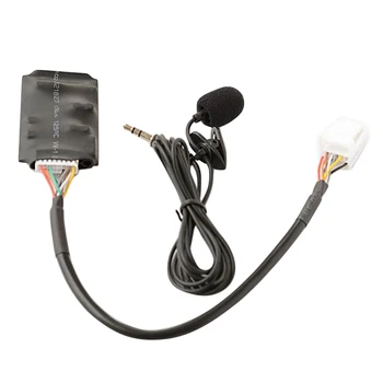 para Toyota RAV4 Bluetooth AUX Placa de mãos livres Disco Caixa de Chicote de fios com Microfone Bluetooth Módulo de Conexão