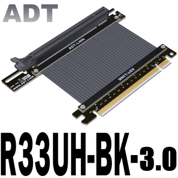 ADT PCI-E 16x Gráficos de Cartão de Cabo de Extensão PCIE 3.0 x16 Riser para Computador ATX Chassi de 90 Graus, em Alta Velocidade, Macia e Flexível Cabo