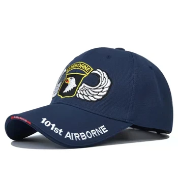 Novo 101ª Divisão Aerotransportada Boné de Beisebol Homens Bordados Águia Tática tampa 100% algodão bonés Snapback Exterior ajustável Homens de chapéus