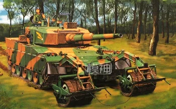 1: 35 Japão Moderno 90 Tipo de remoção de Minas Tanque Modelo Militar de Montagem Elétrica de Veículos Blindados 80111