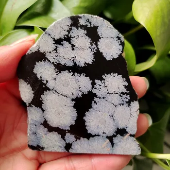Natural De Pedra Obsidiana Floco De Neve De Cristal Fichas Minerais Sala De Casa Decoração Feng Shui Gemas Tom Chakras Cura Cristais