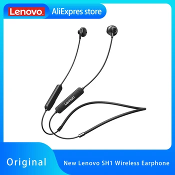 A Lenovo SH1 sem Fio Fone de ouvido Bluetooth Fone de ouvido Chip de Som hi-fi de Qualidade IPX5 Impermeável Esportes Auricular Magnético Decote Earbud