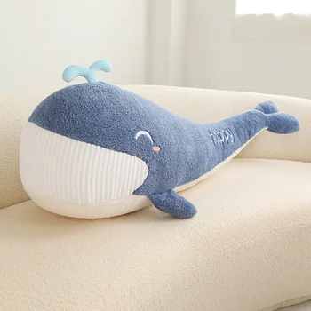 Verão bonito baleia office nap travesseiro almofada de Sofá baleia animal de pelúcia do quarto de cama, travesseiro menina dormir travesseiro