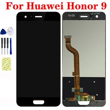 Para o Huawei Honor 9 Visor LCD de Matriz Monitor STF-L09 AL10 AL00 TL10 de LCD Touch Screen Digitalizador Substituição do conjunto do Sensor