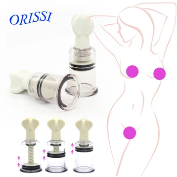 ORISSI 2Pcs/monte 1,8 CM de Mama, Mamilo Otário Mamilo Buceta Clitóris Massager Bomba de Sexo Estimulador Ampliador Vibratinng Brinquedos Para as Mulheres