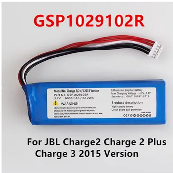 Original GSP1029102R 6000mAh Bateria de Substituição Para JBL Carga 2 Plus Carga 2+ 3 carga 2015 Versão P763098 Baterias